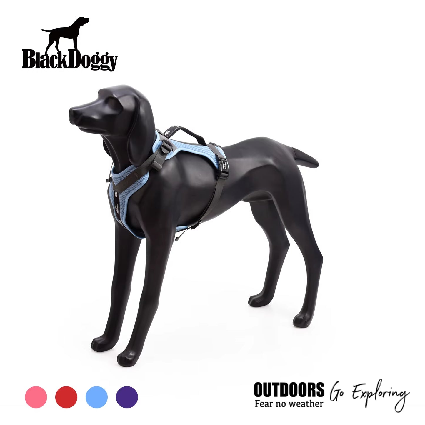 Harnais pour chien BlackDoggy