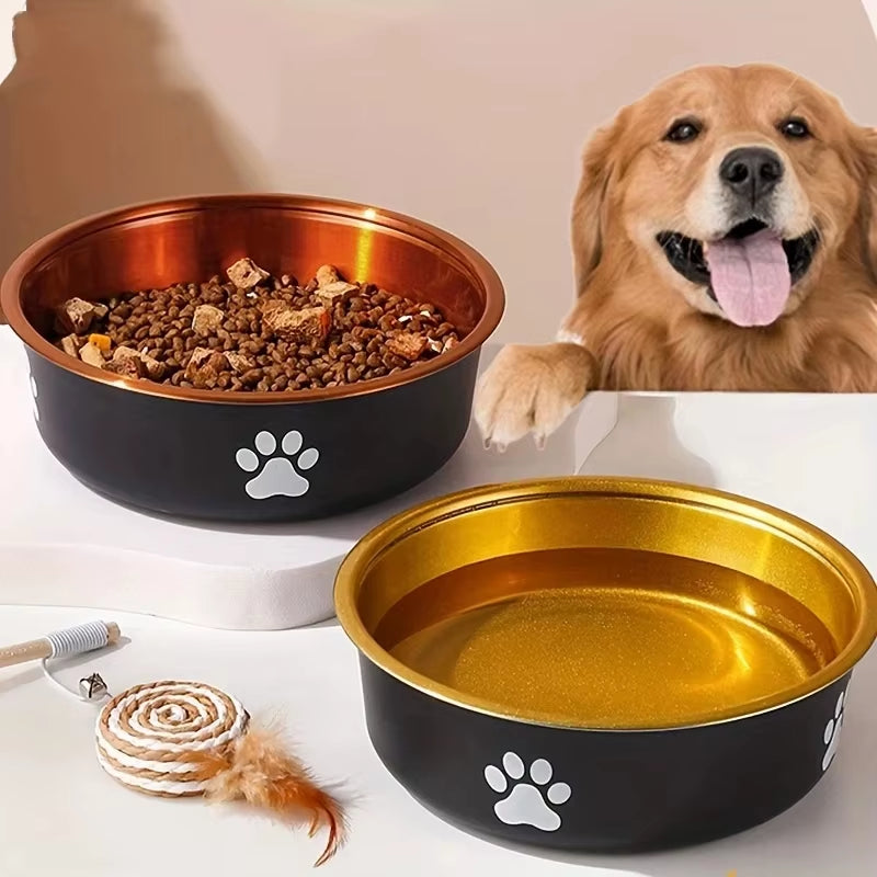 Gamelles antidérapantes pour chien – Petites, Moyennes et Grandes tailles – Gamelle de nourriture et fontaine à eau en acier inoxydable pour animaux